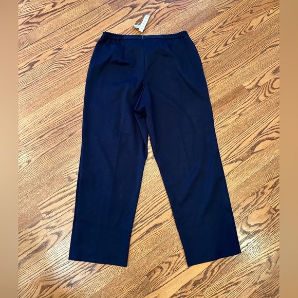 Pantalon Femme Alfred Dunner Classics - Taille 12P (Petites) - Bleu Marine - Bandes élastiques - Neuf Avec étiquette